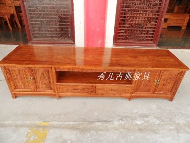 Living room Chinese antique four seasons flower TV cabinet Low cabinet special sale hot sale