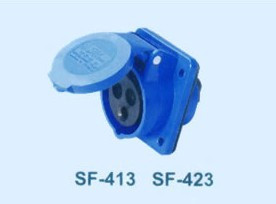 SFE Upper Feng Industrial Outlet SF-423 32A Tripole concealed Inclined Base IP44 Triple Core Socket-Taobao