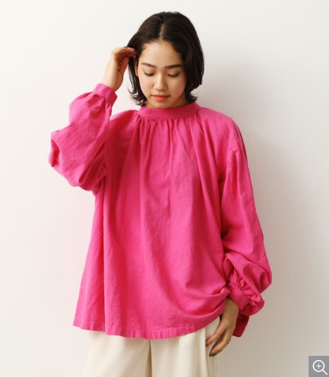 2020-Department of New Order Moshe's Silk Hemp Comfort Loose and Lazy Fan's Female Sleeve Head Shirt