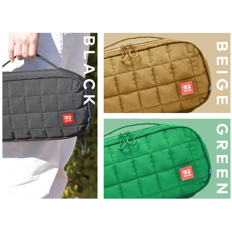 Nintendo Switch2 Hori Japanese Original Ns2 Multi-Function Cosmetics Bag Puff Bag in Stock Nintendo Switch2 Hori Japanese Original Ns2 Multi-Function Cosmetics Bag Puff Bag in Stock