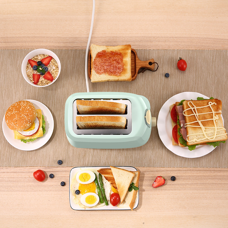 Dongling Toaster for Home Use, Fully Automatic Heating Sandwich Breakfast Machine, Small Toast Slice Toaster