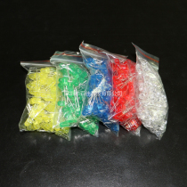 500 5 colors 5MM red green yellow blue and white LED lamp beads LED light bag