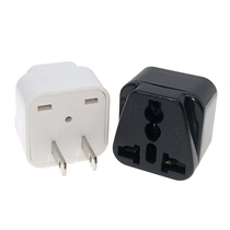 National Label Three-foot-to-two-footed conversion plug Meijavi port version power transfer between China and Japan US and two flat 10A