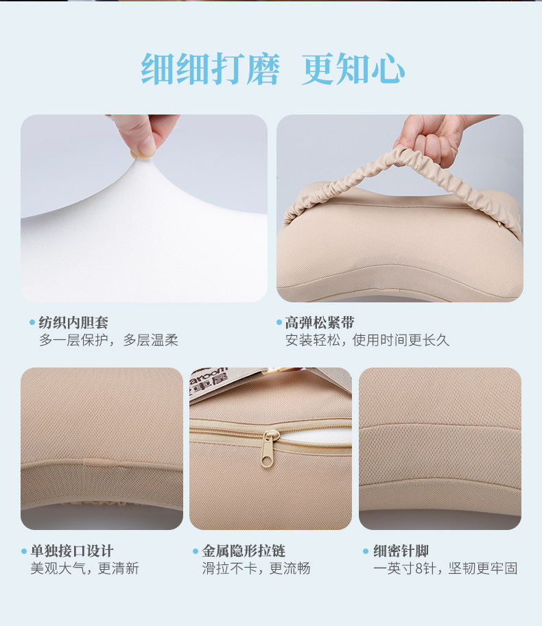 Thousand Grid I-001MN Подголовник I-616MN Поясничная опора-02-Кофейный цвет_12.jpg