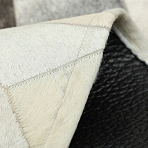 w splicing cowhide carpet living room Nordic ins modern simple sofa coffee table floor mat room bedroom bedside blanket