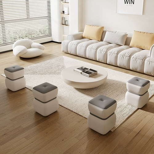 Итальянский легкий роскошный макияж табурет простая главная спальня сета красная туалетная стола маленький стул Дизайнер Гостиная Короткая табуретка табурета табуретки