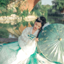 The capital city Nanzhuang Hanfu leads to the fairy and the chest skirt student Hanfu is the fairy suit top skirt Chinese style