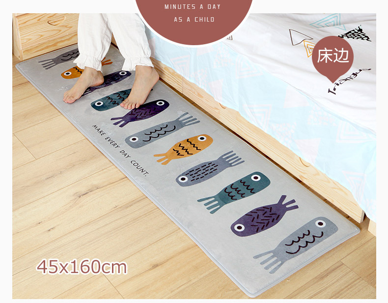 Mèo con vào cửa phòng tắm phòng ngủ mùa thu và mùa đông ngắn da lộn ấm áp thảm nhà mat mat cửa mat thảm nhà tắm