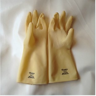Triple butterfly thickened acid-resistant industrial latex glove length 34cm40cm45cm50cm60cm glove