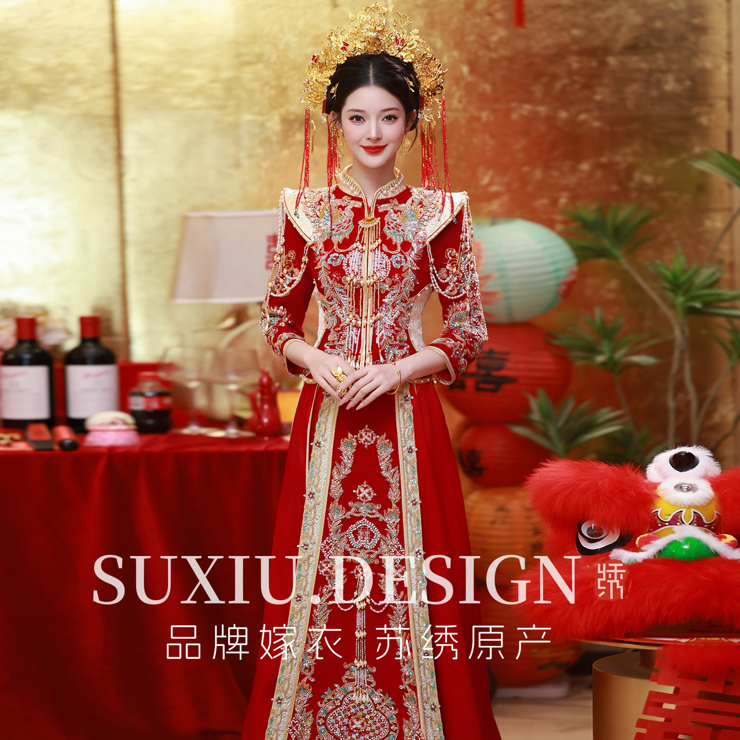 Свадебное платье Xiuhe clothing 2025, новое свадебное платье невесты, китайское платье для тостов, свадебное платье для небольшой тяжелой промышленности, зимнее