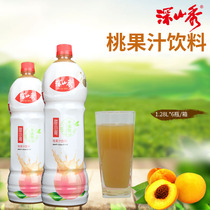 Deep Mountain Show sweet little Gothic Peach Juice Drink Fruit vegetables Water honey peach juice 1 28L* 6 bottles whole box