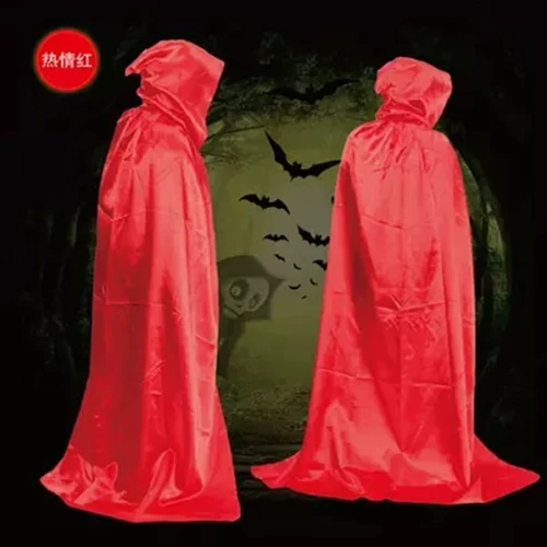 Черный красный золотой серебряный плащ, xэллоуин