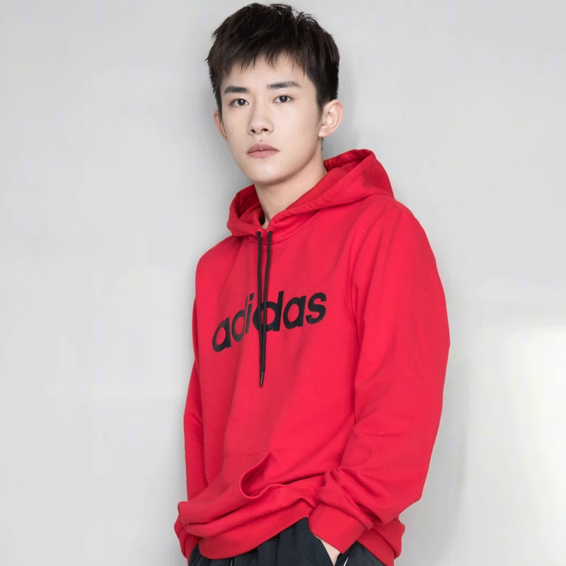 Adidas Neo nam 2019 xuân mới quần áo thể thao trùm đầu áo len ấm áp áo thun DW8024 - Thể thao lông cừu / jumper