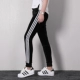 Adidas Adidas nữ phù hợp với mùa đông 2019 mới giản dị cổ áo đứng áo khoác chân quần quần bó sát