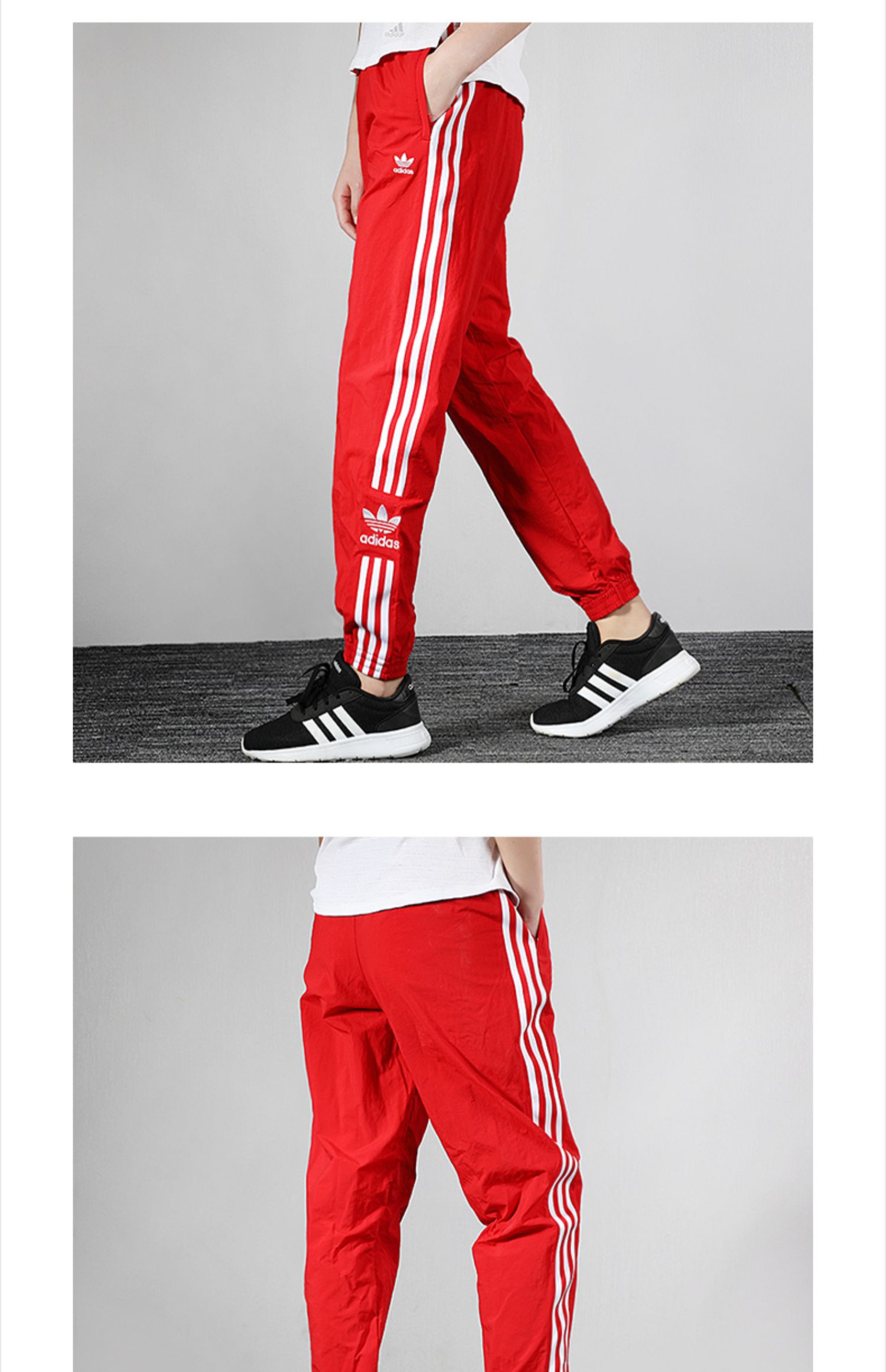 Quần Adidas clover quần 2019 mùa thu mới quần bó sát chân đỏ quần ED7542 - Quần thể thao quần tập gym nam 2 lớp