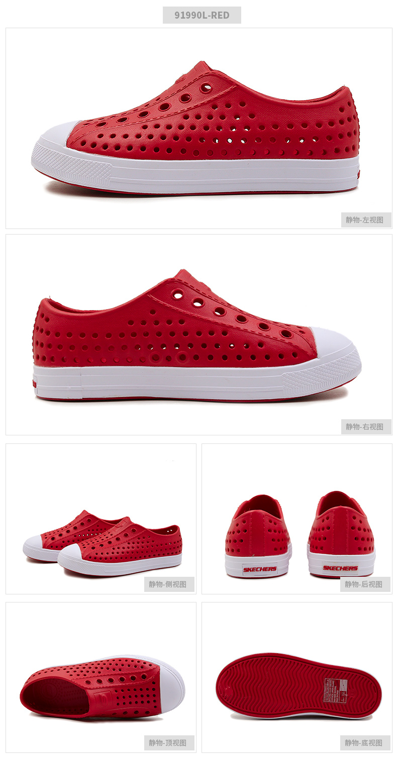 Skechers / SKECHERS bé trai và bé gái lớn giày mùa hè thoáng khí đệm thể thao giày dép đi biển - Giày dép trẻ em / Giầy trẻ giày nam trẻ em