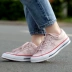 Giày converse nữ 2019 xuân mới một sao thấp giúp giày vải thông thường giày thể thao màu hồng 160623 giày the thao nữ sneaker Plimsolls