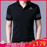 Adidas Adidas Men 2019 Mùa hè mới Thể thao ngắn tay Polo Áo thun thông thường thoáng khí CD7469