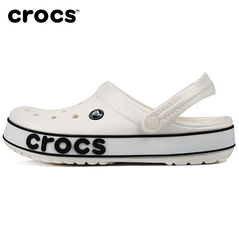 Crocs card Luo Chi giày nam và nữ 2020 mùa xuân thẻ mới Luo Ban dép thể thao lỗ giày dép 206021 - Dép thể thao