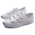 Converse velcro hở nụ cười mùa hè 2019 giày thể thao mới thấp để giúp giày thông thường giày vải 160238 - Plimsolls