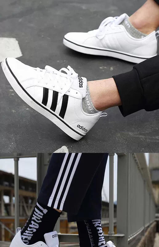 Giày thể thao nam Adidas 2019 mùa hè thoáng khí nhẹ vải thể thao giày đế thấp cắt giày thông thường F34372 - Dép / giày thường