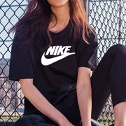 Nike Nike ngắn tay nữ 2019 mới toét quần thể thao nửa tay thoáng khí cổ tròn áo thun rộng 846469 - Áo phông thể thao