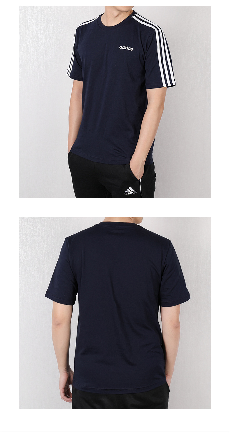 Adidas Adidas Men 2019 Mùa hè Quần áo thể thao nhanh khô thông thường Áo thun cổ tròn tay ngắn DQ3113 - Áo phông thể thao áo tank top gym