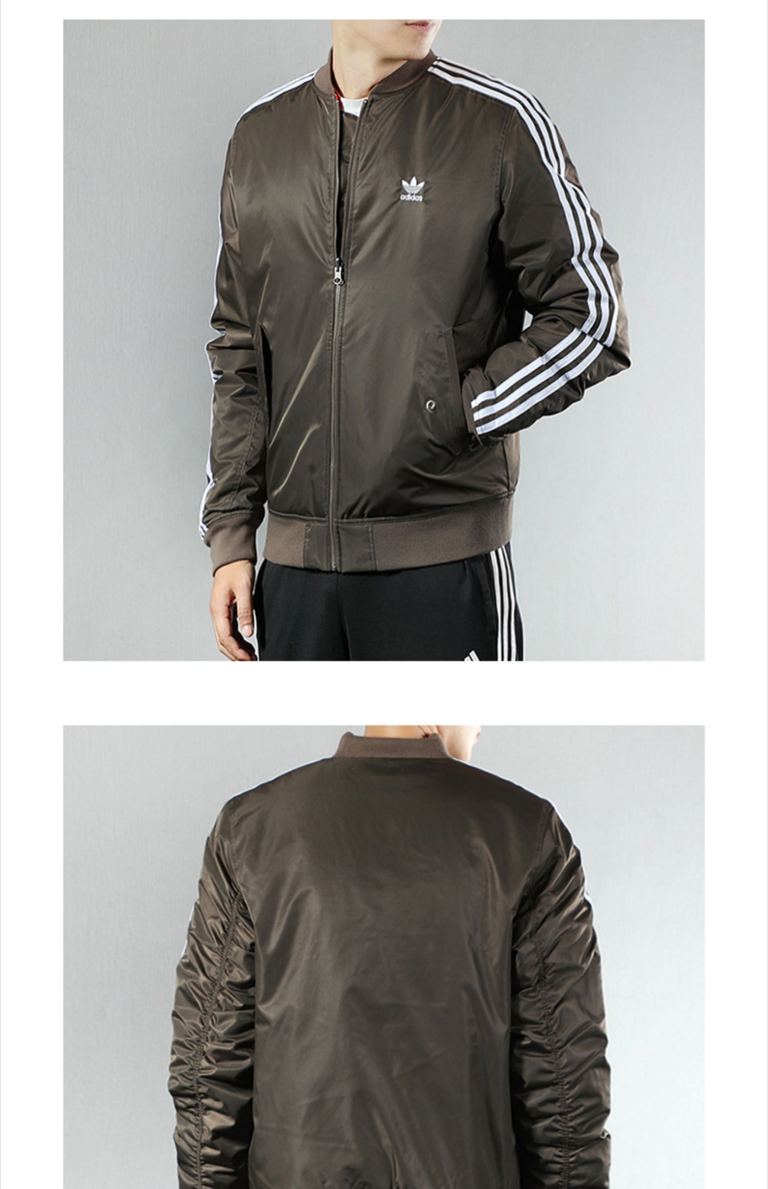 Áo khoác nam Adidas clover 2019 thu đông mùa đông mới áo khoác thể thao áo gió cotton ấm áp ED5825 - Quần áo độn bông thể thao áo phao trung niên