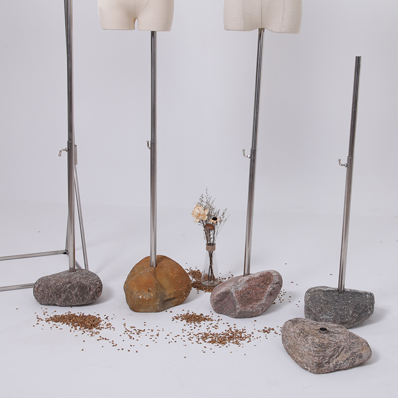 Cobblestone Stone Block Model Base Bracket Round Chassis Square Model Prop Base Accessories Branch Telescopic