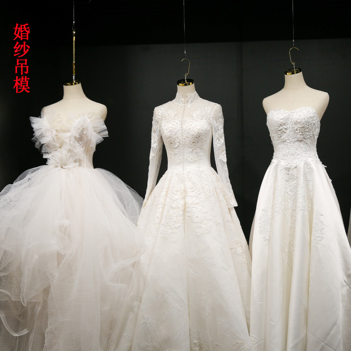 Suspended Show Shelf Props Half Body Women's Clothing Chandie Clothing Shop Color Hanging Hook Dummy Hung Wedding Dresses Female Models