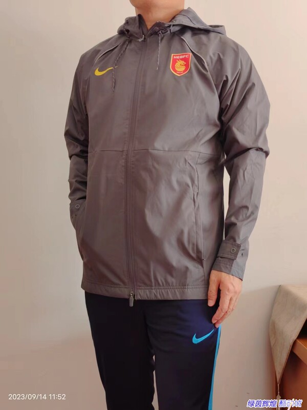 Db9849 Chinese Super League Nike Nike 23 Huaxia Casual Sports Football Hooded Men's Windbreaker Woven Jacket