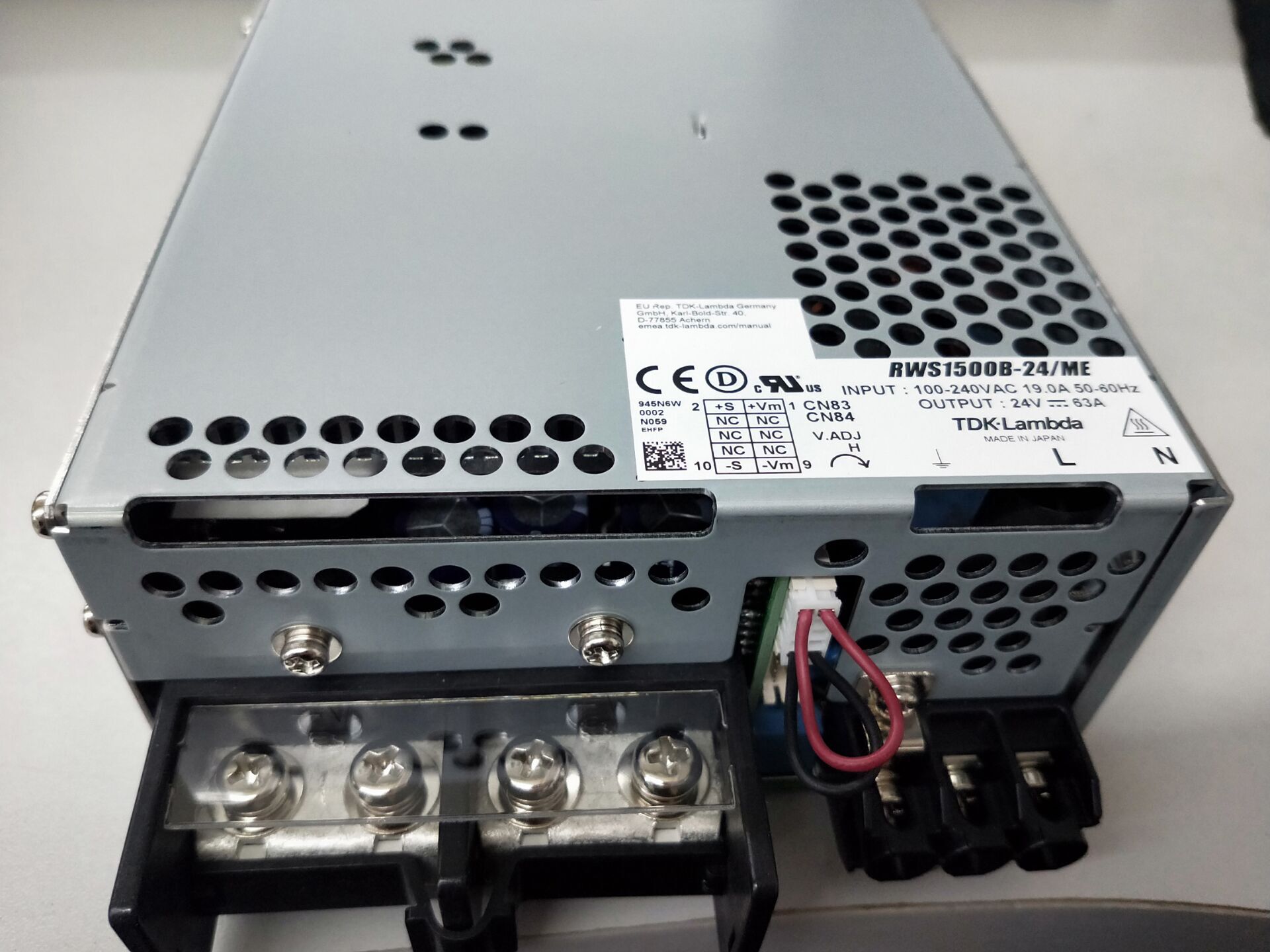 New original installed TDK-LAMBDA switching power supply RWS1500B-24 ME over medical security