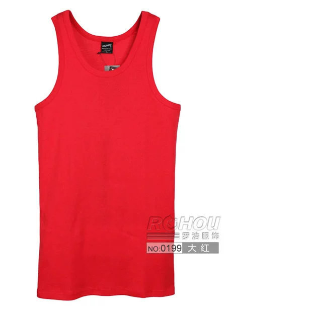 Áo vest nam cotton nam vest mỏng màu hoang dã vest vest thấm mồ hôi Cơ sở vest 0199