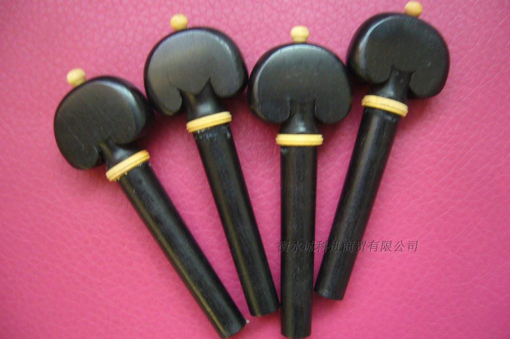 Upscale violinist string button 4 4 Umu violin accessories small ticking strings shaft inlaid with yellow poplar decoration