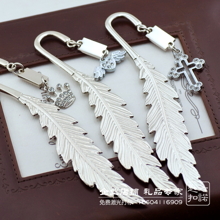 Swan Cross Metal Bookmark Creative China Wind Gifts Student Teacher Memorabilia Computer Free Lettering