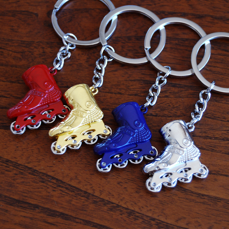 Four-Wheel Roller Skate Keychain Cartoon Series Metal Engraved Keychain Key Ring Key Fob Chain Four-Wheel Roller Skate Keychain Cartoon Series Metal Engraved Keychain Key Ring Key Fob Chain