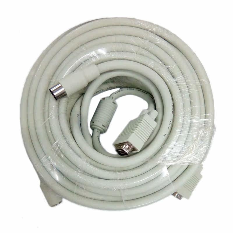 VGA standard 3 6 cable computer projection cable engineering transmission cable (two-piece)