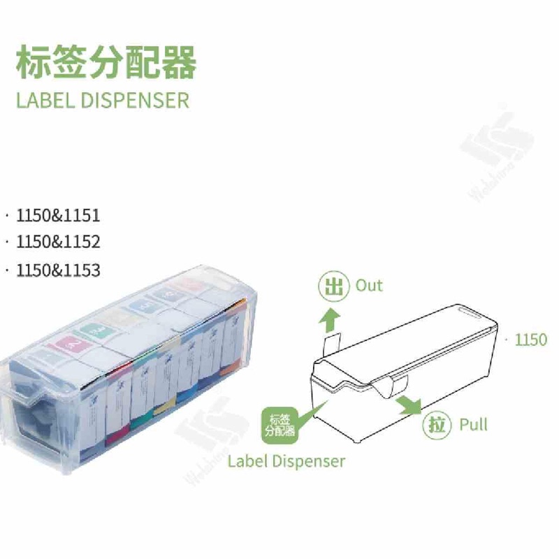 Label Paper Card Week Date Time Classification Food Management Stickers Suitable for Huiershin Labeling Box