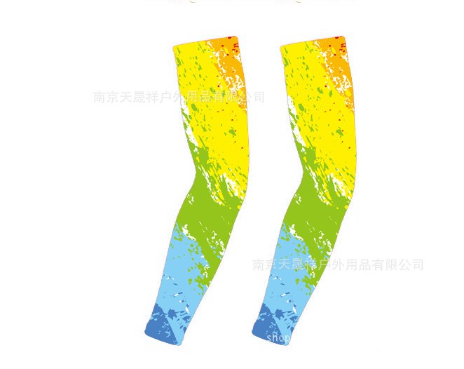 New super-comfortable ice silk fabric quality printing cool arm sleeves ice sleeves for adults around bicycles