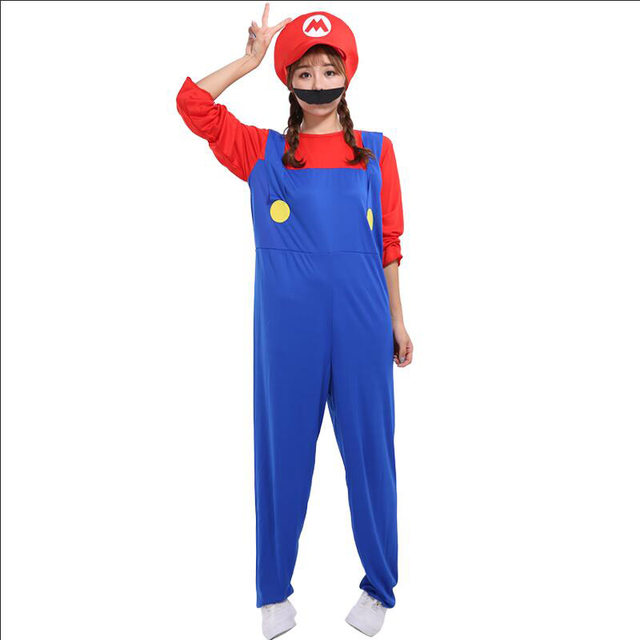 Halloween ຜູ້ໃຫຍ່ແລະເດັກນ້ອຍເຕັ້ນ props Mário Super Mario ກາຕູນ doll cosplay costume