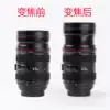 Novelty cool funny cup retractable water cup Canon camera monocular lens cup creative factory direct sales hot sale