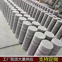 Upscale fine museum stoppers stone polo stoppers stone columns barricades cylindrical square stone pillars marble anticollision blocking cars