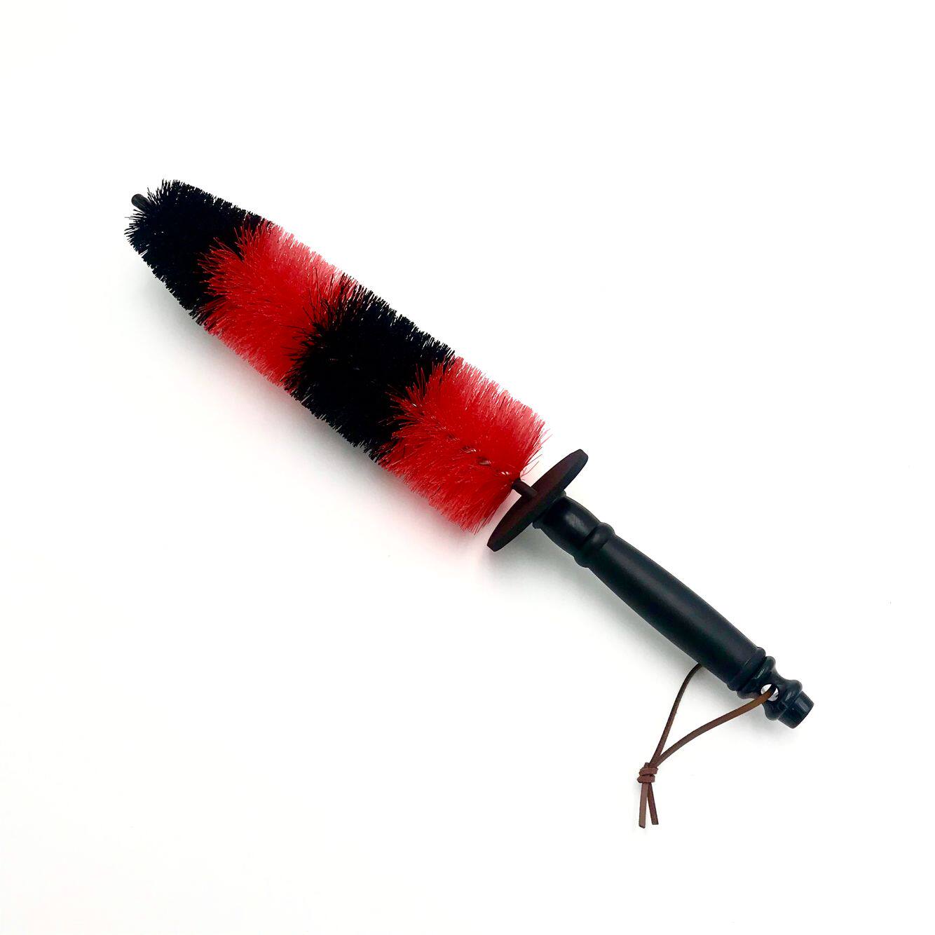 Big Yongfu red and black extended steel ring brush hub cleaning brush tire brush elastic wire brush hair does not deform without smell