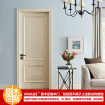 Solid Wood Door Flat Open Door Custom Log Door Bedroom Door Kitchen Door Set for indoor door composite baking lacquered door room door