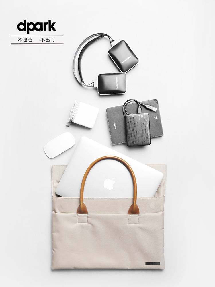 dpark Microsoft surface pro4 laptop bag pro3 flat liner bag pro5 12 inch briefcase