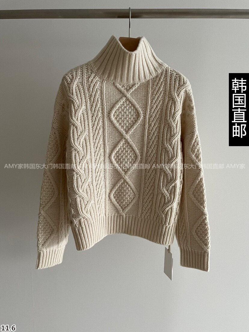 Amy Home Korea Direct mail East gate 2023 Winter fit new MONIQUE sweater 21311067-Taobao