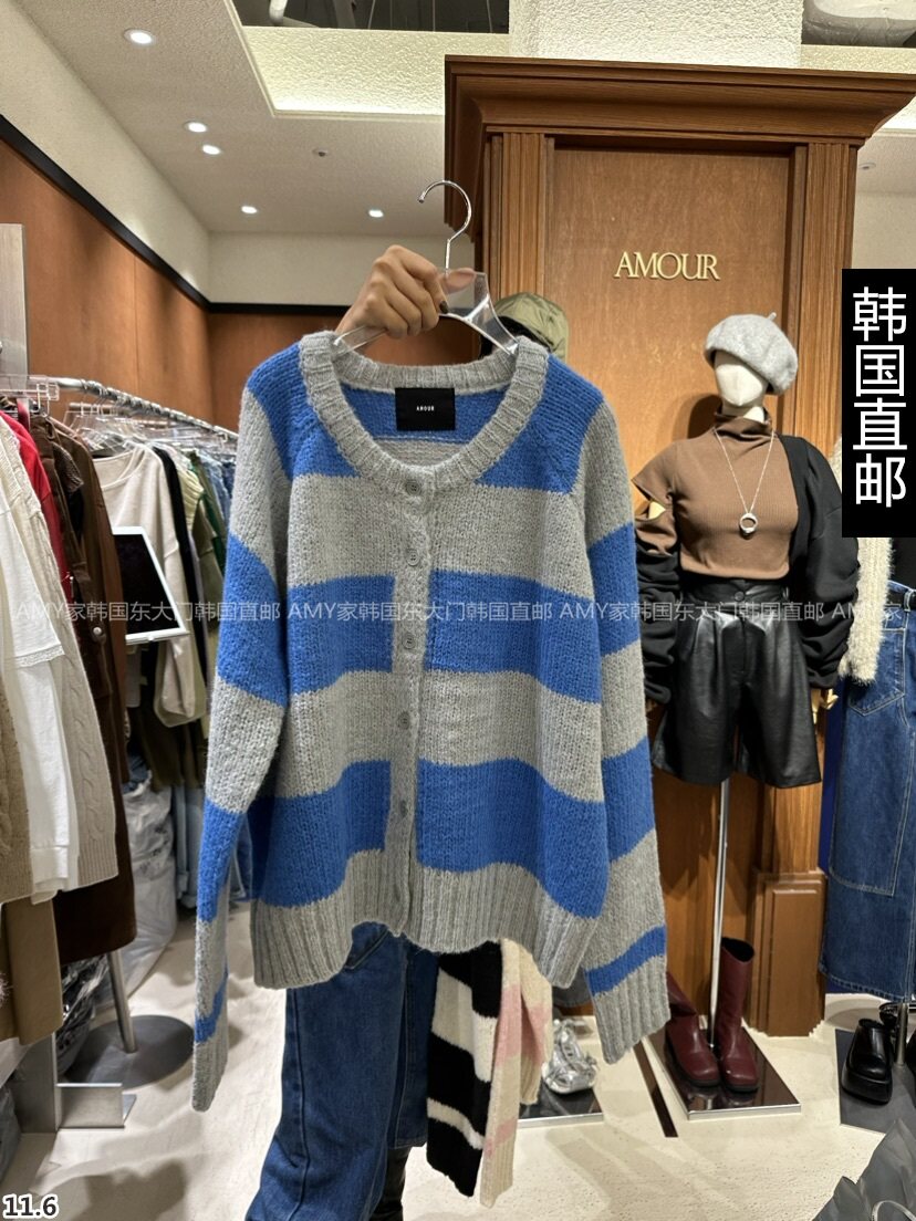 Amy Home Korea Direct mail East gate 2023 Winter fit new AMOUR sweater 22010324-Taobao