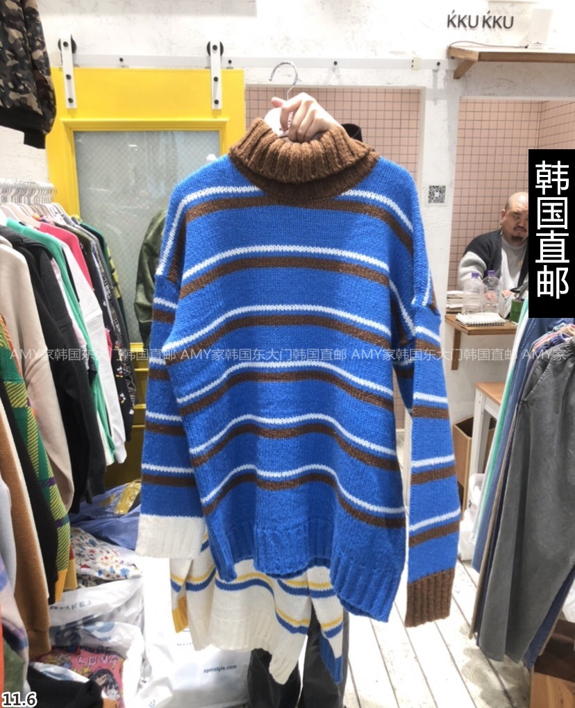 Amy Home Korea Direct mail East gate 2023 Winter fit new KKUKKU sweater 22020679-Taobao