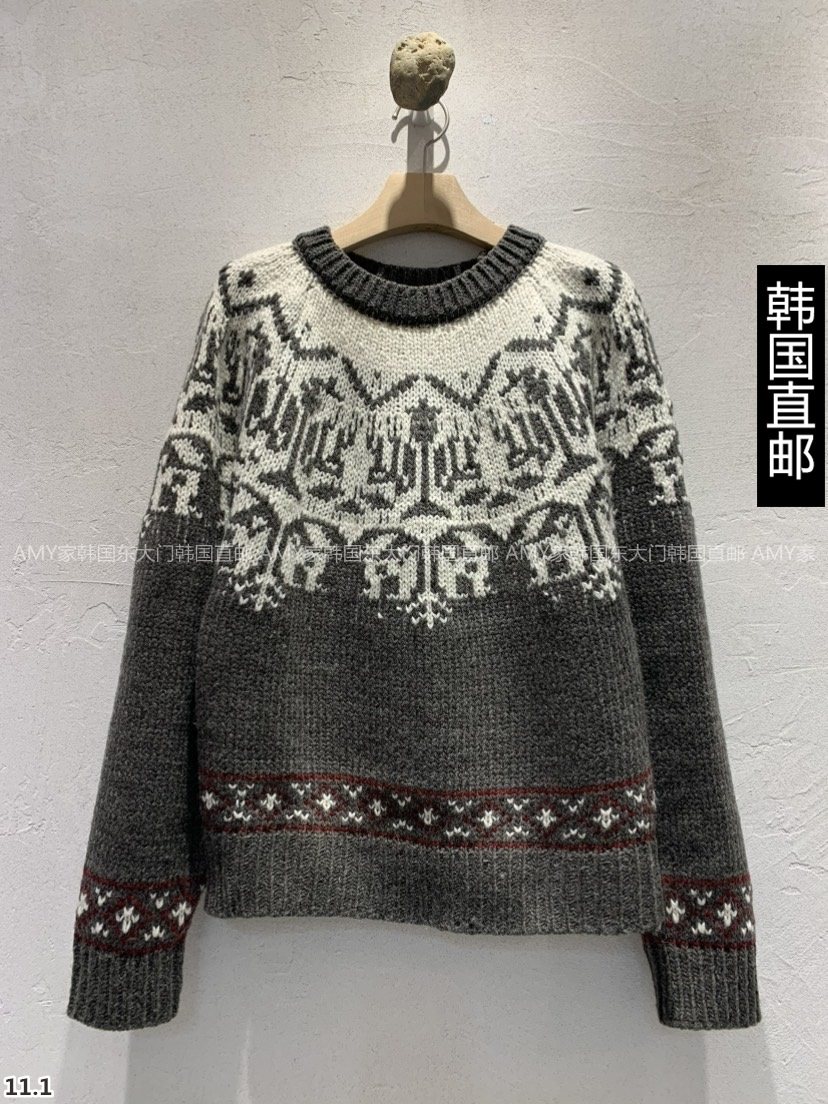Amy Home South Korea Direct Mail East Gate 2023 Winter Dress New AT NOTE Sweater 21300625-Taobao