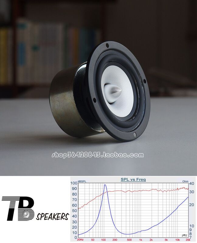 Original Stock Taiwan Tb 3inch Audiophile Full-Range Speaker Hifi Desktop Monitor Speaker Official Price 225 Yuan